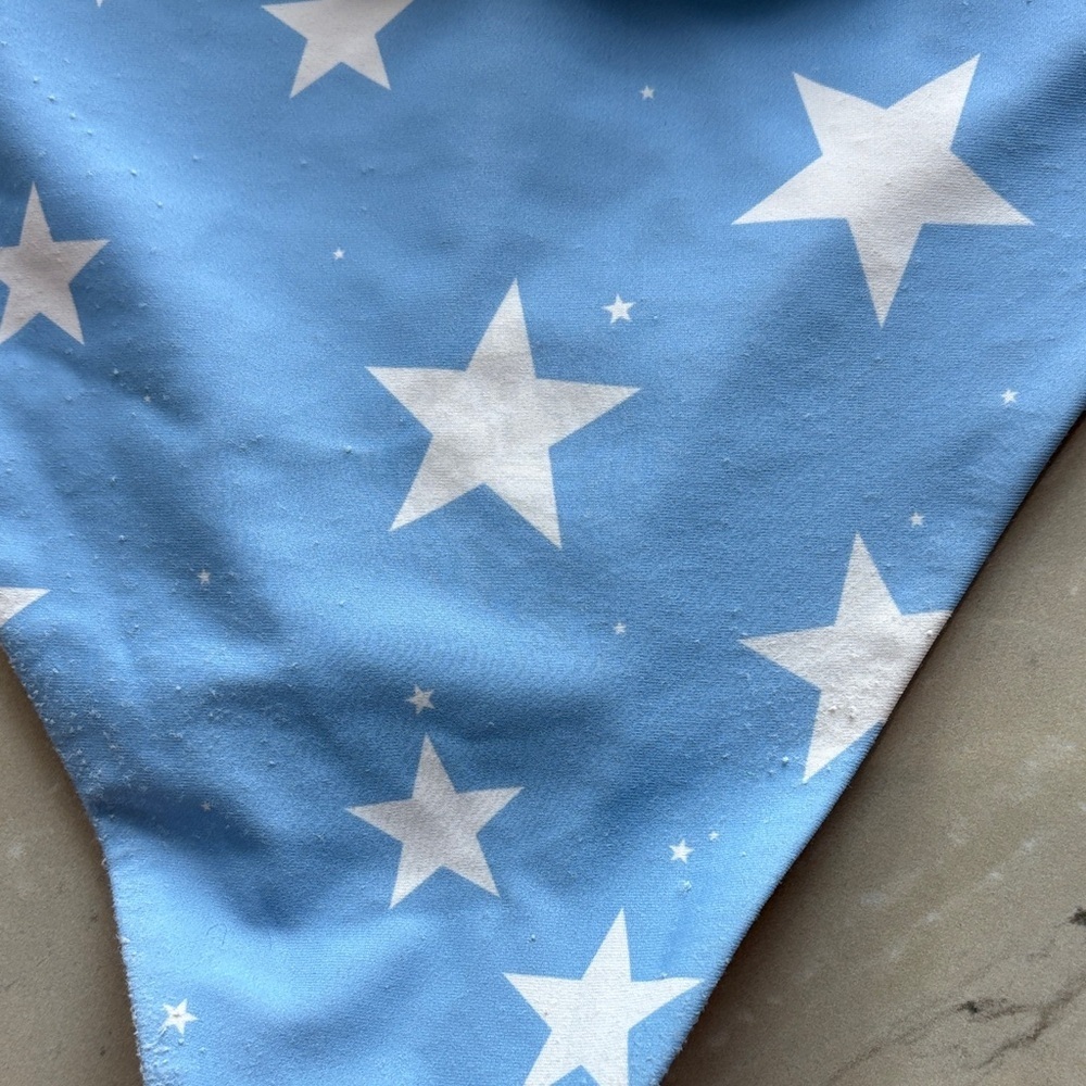 ROMWE Blue and White Star Bikini Bottom - Picture 4 of 6